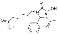 6-(3-Acetyl-4-hydroxy-5-oxo-2-phenyl-2,5-dihydro-1h-pyrrol-1-yl)hexanoicacid Structure,220128-08-5Structure