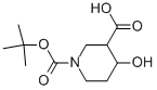 4-Hydroxypiperidine-1,3-dicarboxylic acid 1-tert butyl ester Structure,220182-20-7Structure