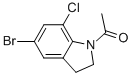 1-(5-Bromo-7-chloroindolin-1-yl)ethanone Structure,221024-29-9Structure