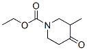 3-Methyl-4-oxo-1-piperidinecarboxylic acid ethyl ester Structure,22106-20-3Structure