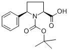 1,2-Pyrrolidinedicarboxylic acid, 5-phenyl-, 1-(1,1-dimethylethyl) ester, (2S,5R)- Structure,221352-49-4Structure