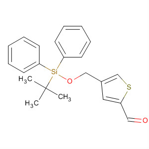 4-({[Tert-butyl(diphenyl)silyl]oxy}methyl)thiophene-2-carbaldehyde Structure,223254-19-1Structure