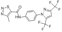 N-{4-[3,5-bis(trifluoromethyl)-1h-pyrazol-1-yl]phenyl}-4-methyl-1,2,3-thiadiazole-5-carboxamide Structure,223499-30-7Structure