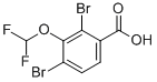 2,4-Dibromo-3-(difluoromethoxy)benzoicacid Structure,223595-28-6Structure