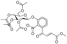 (2E)-4-[2-Nitro-3-[(2,3,4,6-tetra-O-acetyl-beta-D-glucopyranosyl)oxy]phenyl]-4-oxo-2-butenoic Acid Methyl Ester Structure,224044-68-2Structure