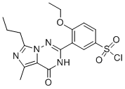 4-乙氧基-3-(5-甲基-4-氧代-7-丙基-3,4-二氢-咪唑并[5,1-f][1,2,4]-噻嗪-2-基)苯-磺酰氯结构式_224789-26-8结构式