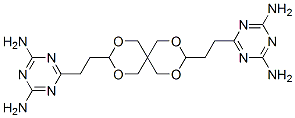 3,9-双[2-(3,5-二氨基-2,4,6-噻嗪苯基)乙基]-2,4,8,10--四噁螺[5.5]十一烷结构式_22535-90-6结构式