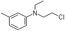 N-Ethyl-N-chloroethyl-3-toluidine Structure