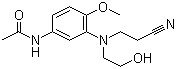 3-(N-氰乙基-N-羟乙基)氨基-4-甲氧基乙酰苯胺结构式_22588-78-9结构式