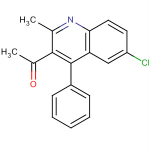 6-Chloro-3-acetyl-2-methyl-4-phenyl-quinoline Structure,22609-02-5Structure