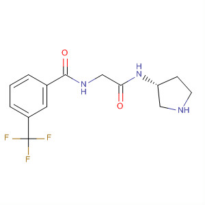 (R)-N-(2-氧代-2-(吡咯烷-3-基氨基)-乙基)-3-(三氟甲基)苯甲酰胺结构式_226249-16-7结构式