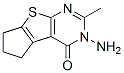 5-Amino-6-methyl-1,2,3,5-tetrahydro-8-thia-5,7-diaza-cyclopenta[a]inden-4-one Structure,22721-36-4Structure