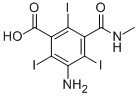 5-氨基-3-羧基-2,4,6-三碘-n-甲基苯甲酰胺结构式_2280-89-9结构式