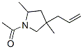 (9CI)-1-乙酰基-2,4-二甲基-4-(2-丙烯基)-吡咯烷结构式_228099-00-1结构式