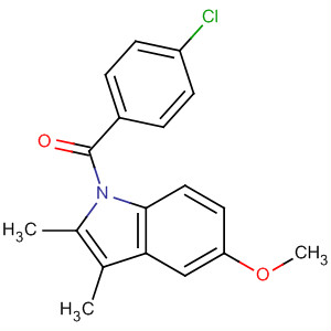 (4-Chlorophenyl)(5-methoxy-2,3-dimethyl-1h-indol-1-yl)methanone Structure,22960-94-7Structure