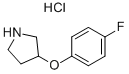 3-(4-Fluorophenoxy)pyrrolidine hydrochloride Structure,23123-11-7Structure