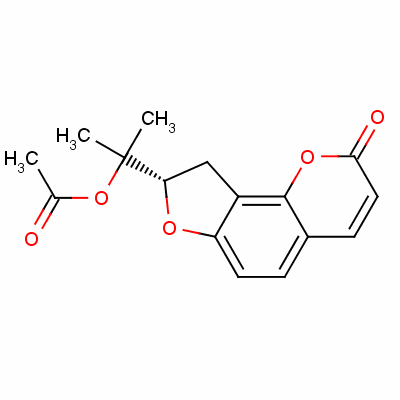 Columbianetin acetate standard Structure,23180-65-6Structure