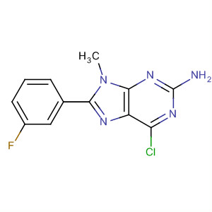 6-Chloro-8-(3-fluorophenyl)-9-methyl-9h-2-purinylamine Structure,232254-96-5Structure