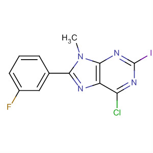 6-Chloro-8-(3-fluorophenyl)-2-iodo-9-methyl-9h-purine Structure,232254-97-6Structure