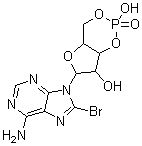 8-Bromoadenosine3,5-cyclic monophosphate Structure,23583-48-4Structure