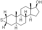 硫雄甾醇结构式_2363-58-8结构式