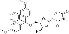 5-O-(4,4-Dimethoxytrityl)-2-deoxyuridine Structure