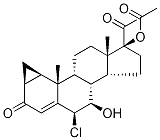 6Beta-chloro-7alpha-hydroxy-6,7-dihydro cyproterone acetate Structure,23814-84-8Structure