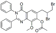 (8ci)-6-(2,3-二溴丙基)-7-羟基-8-甲氧基-2,3-二苯基-4(3H)-喹唑啉酮结构式_23938-70-7结构式