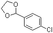 2-(4-Chlorophenyl)-1,3-dioxolane Structure,2403-54-5Structure