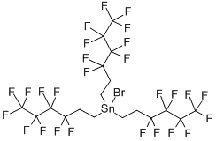 Tris(3,3,4,4,5,5,6,6,6-nonafluorohexyl)tin bromide Structure,240497-37-4Structure