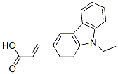 (2E)-3-(9-ethyl-9h-carbazol-3-yl)acrylic acid Structure,24122-82-5Structure