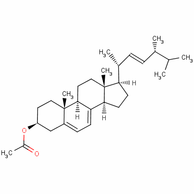 (3B,22e)-ergosta-5,7,22-trien-3b-ol 3-acetate Structure,2418-45-3Structure