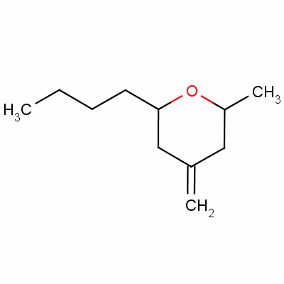 2H-pyran, 2-butyltetrahydro-6-methyl-4-methylene- Structure,24237-02-3Structure