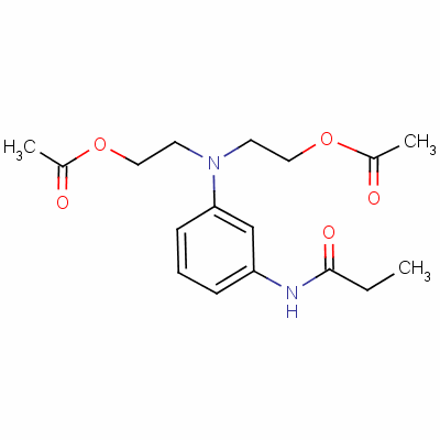 3-(丙酰胺基)苯胺基二乙基二乙酸酯结构式_24311-37-3结构式