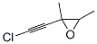 Oxirane, 2-(chloroethynyl)-2,3-dimethyl-(9ci) Structure,24416-94-2Structure