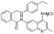 N-(4-氨基-2-甲基-6-喹啉基)-2-[(4-乙基苯氧基)甲基]苯甲酰胺盐酸盐结构式_244218-51-7结构式