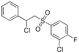 2-Chloro-4-[(2-chloro-2-phenylethyl)sulfonyl]-1-fluorobenzene Structure,244278-71-5Structure