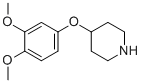 4-(3,4-Dimethoxyphenoxy)piperidine Structure,245057-64-1Structure