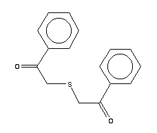 Bis(benzoylmethyl) sulfide Structure,2461-80-5Structure