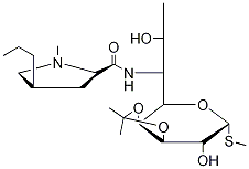 3,4-O-异亚丙基林可霉素结构式_24699-08-9结构式