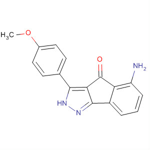 5-氨基-3-(4-甲氧基苯基)-茚并[1,2-c]吡唑-4(2H)-酮结构式_247149-96-8结构式