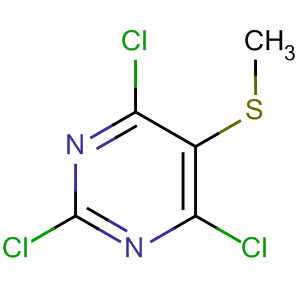 2,4,6-Trichloro-5-methylthio-pyrimidine Structure,24795-76-4Structure