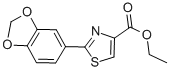 2-Benzo[1,3]dioxol-5-yl-thiazole-4-carboxylic acid ethyl ester Structure,248249-53-8Structure