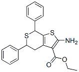 2-氨基-5,7-二苯基-4,7-二氢-5H-噻吩并[2,3-c]硫代吡喃-3-羧酸乙酯结构式_24895-74-7结构式