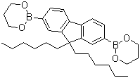 9,9-二己基芴-2,7-二硼酸二(1,3-丙二醇)酯结构式_250597-29-6结构式