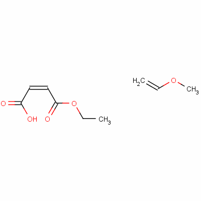 2-Butenedioic acid (z)-, monoethyl ester, polymer with methoxyethene Structure,25087-06-3Structure