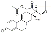 (16alpha)-21-乙酰氧基-16,17-二羟基-16,17-O-异亚丙基-孕甾-1,4,9(11)-三烯-3,20-二酮结构式_25092-28-8结构式