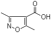 3,5-Dimethylisoxazole-4-carboxylic acid Structure,2510-36-3Structure