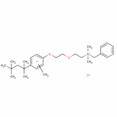 甲基苄索氯铵结构式_25155-18-4结构式