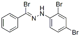 1-[溴(苯基)亚甲基]-2-(2,4-二溴苯基)肼结构式_2516-46-3结构式